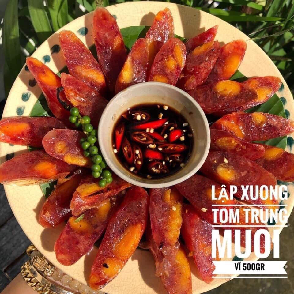 Lạp Xưởng Tôm Trứng Muối