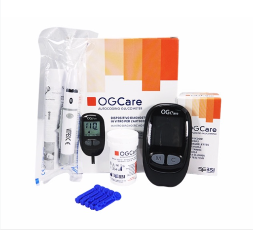 Máy đo đường huyết OG Care hàng chính hãng nhập Ý tặng kèm 25 que thử
