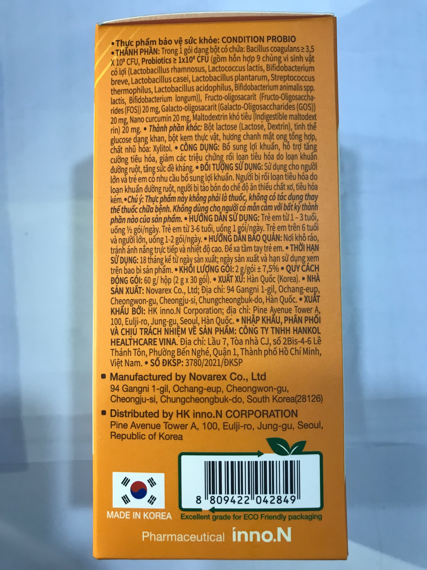 Condition Probio Cumin hộp 20 gói x 3g