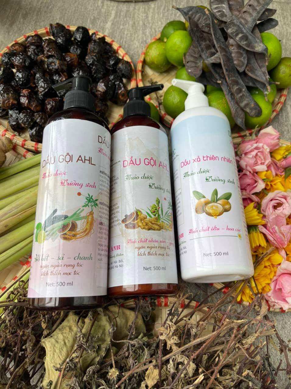 dầu gội thảo mộc bồ kết sả chanh