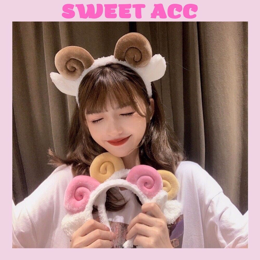 Bờm tóc băng đô hình xoắn ốc cute dễ thương ngộ nghĩnh