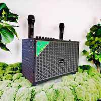 Loa Karaoke Bãi Mỹ USA Nhập Khẩu - Loa Karaoke Bluetooth Âm Thanh Siêu Bass Cực Mạnh - Tích Hợp 2 Mic Không Dây, Công Suất Lớn, Kết nối Bletooth 5.2 Chống Nước Và Chống Va Đập - Âm Thanh Cực Hay - Bass Cực Đã Pin Khủng