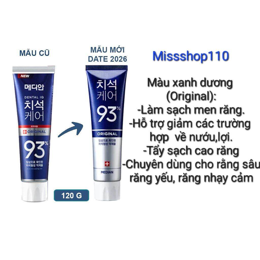 Kem đánh răng Median 93% NỘI ĐỊA Hàn Quốc