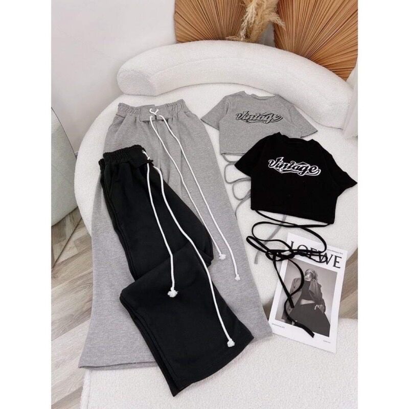 ÁO CROPTOP IN CHỮ CỘT EO CỰC XỊN TAVIN8