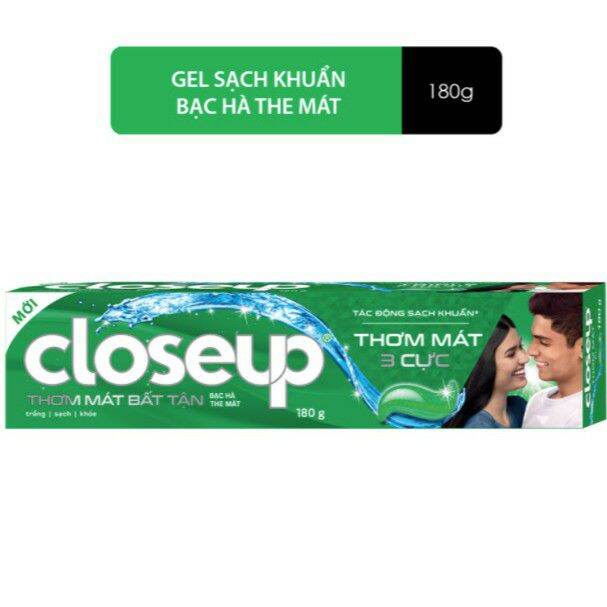 Kem đánh răng closeup bạc hà 180g
