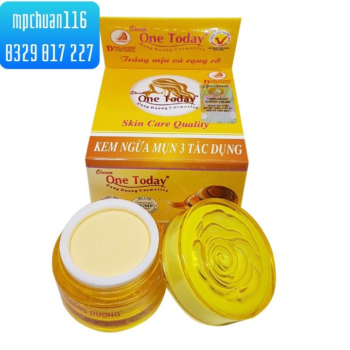 Kem ngừa mụn 3 tác dụng one today ốc sên 8g