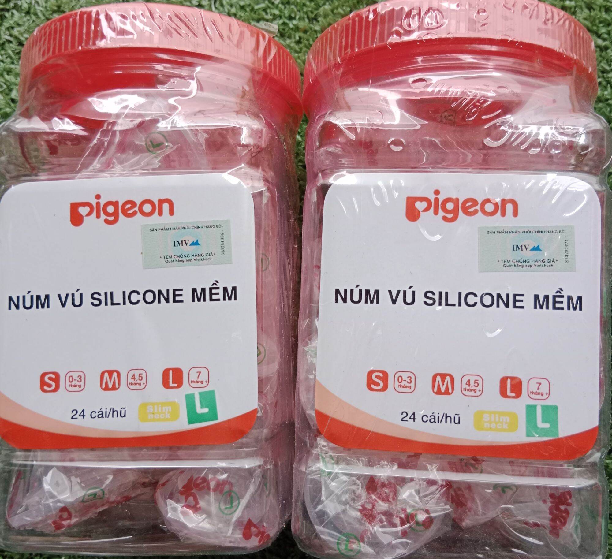 [1 cái] Núm vú Silicone Pigeon cổ hẹp size L
