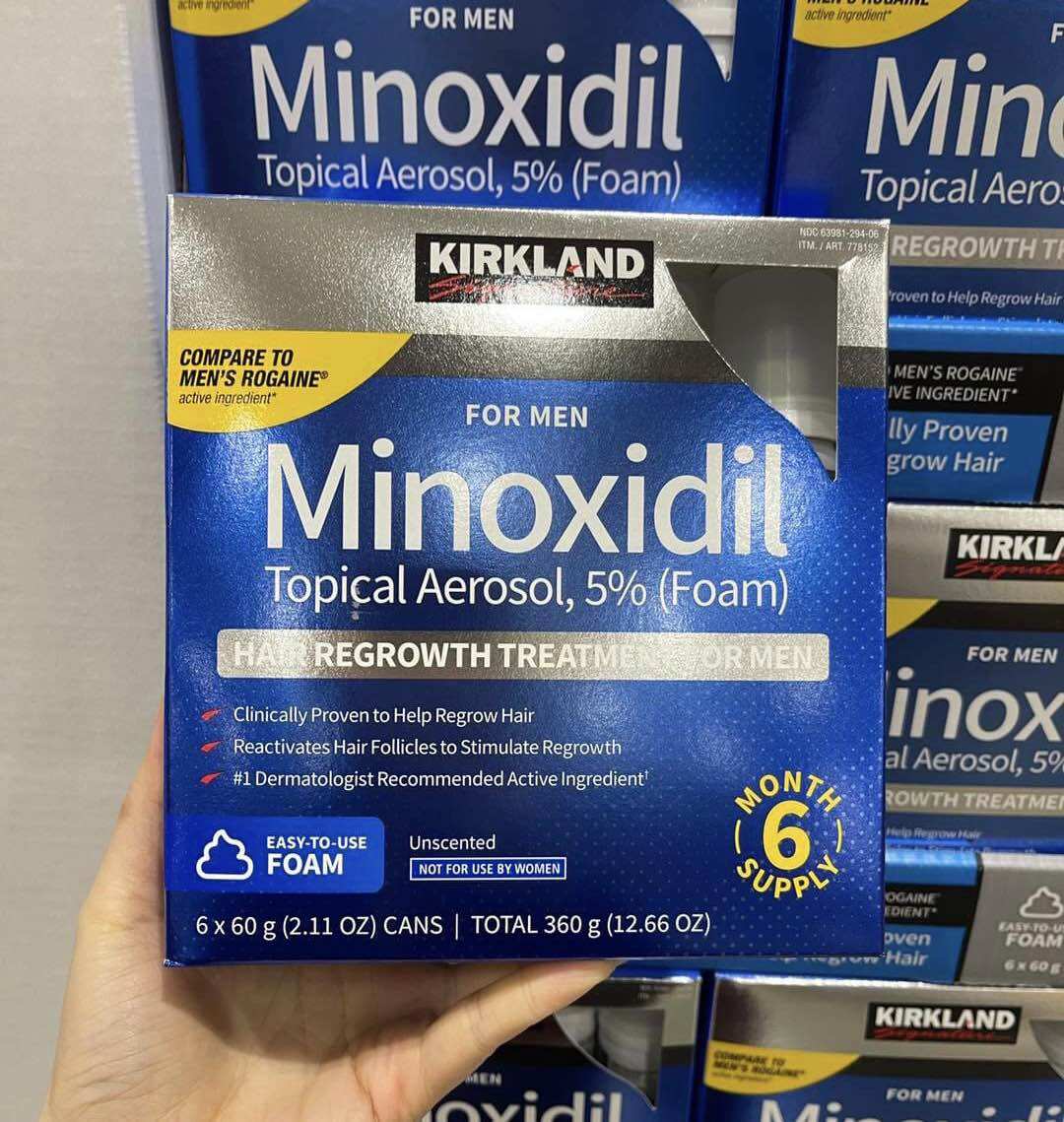 Minoxidil 5% Foam for Beard and Hair Growth