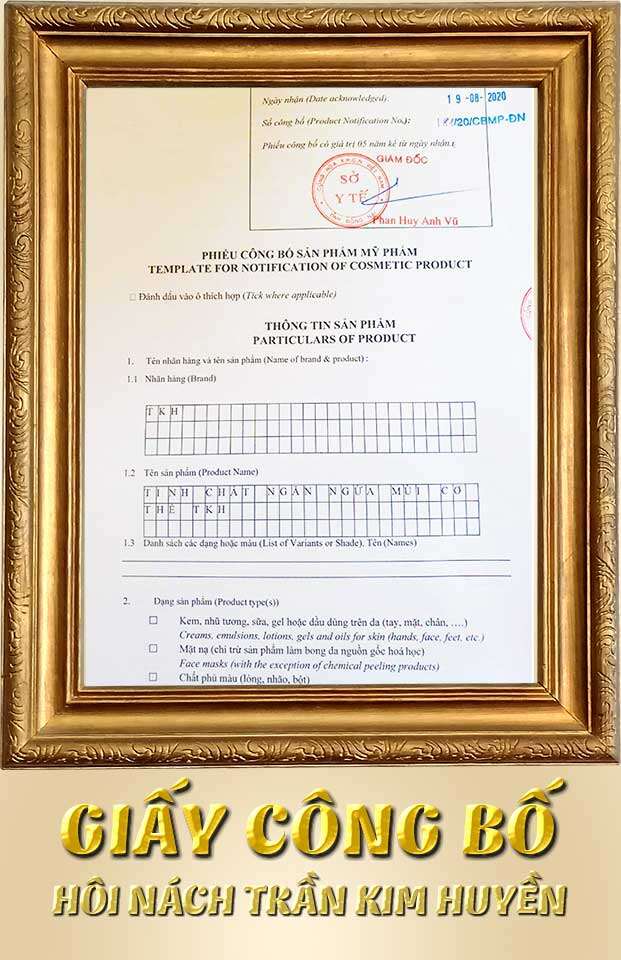 bột hôi nách Trần Kim Huyền