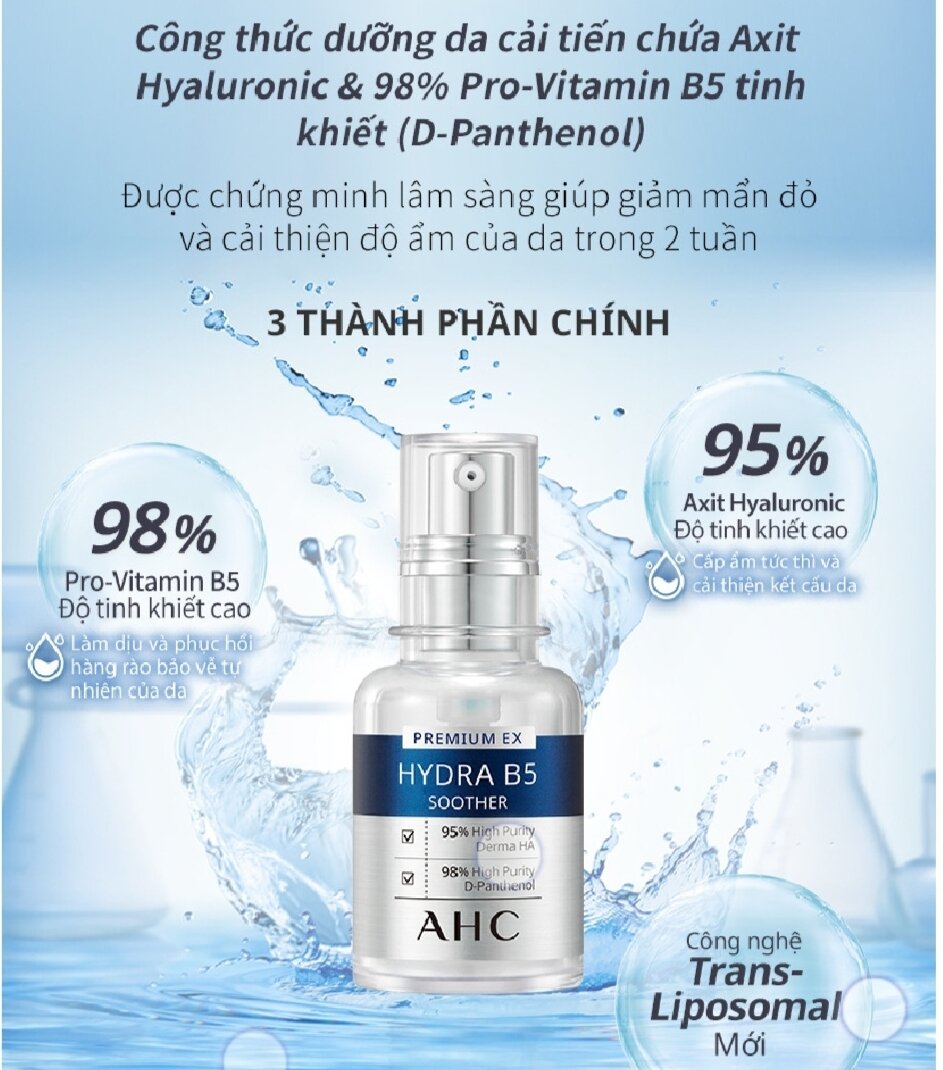 Tinh Chất Cấp Nước, Làm Dịu Da AHC Premium Ex Hydra B5 Soother 30Ml