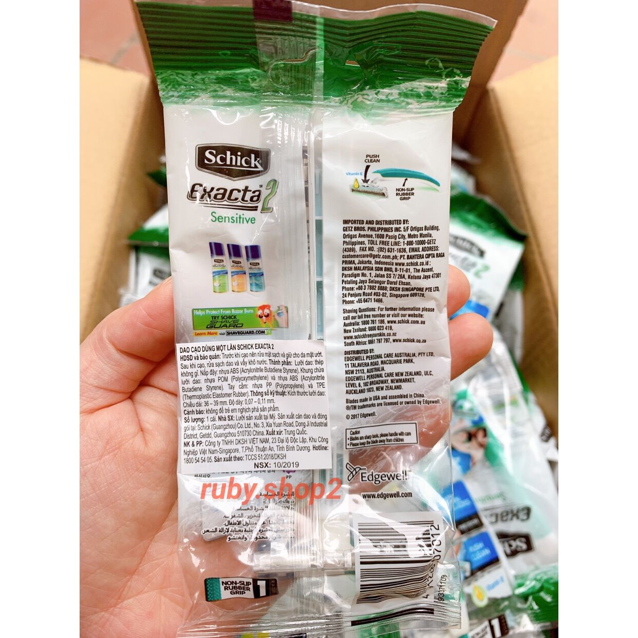 COMBO 10 DAO CẠO DÙNG MỘT LẦN SCHICK EXACTA 2