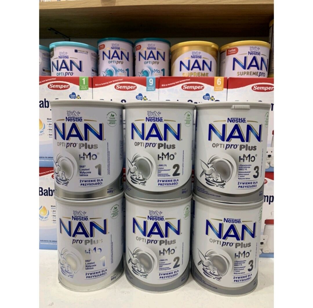 sữa Nan optipro plus số 1 2 3 hộp 800g