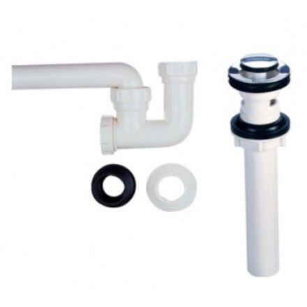 Bộ xả lavabo Caesar nút nhấn có xả tràn, Siphong Caesar, P- trap caesar