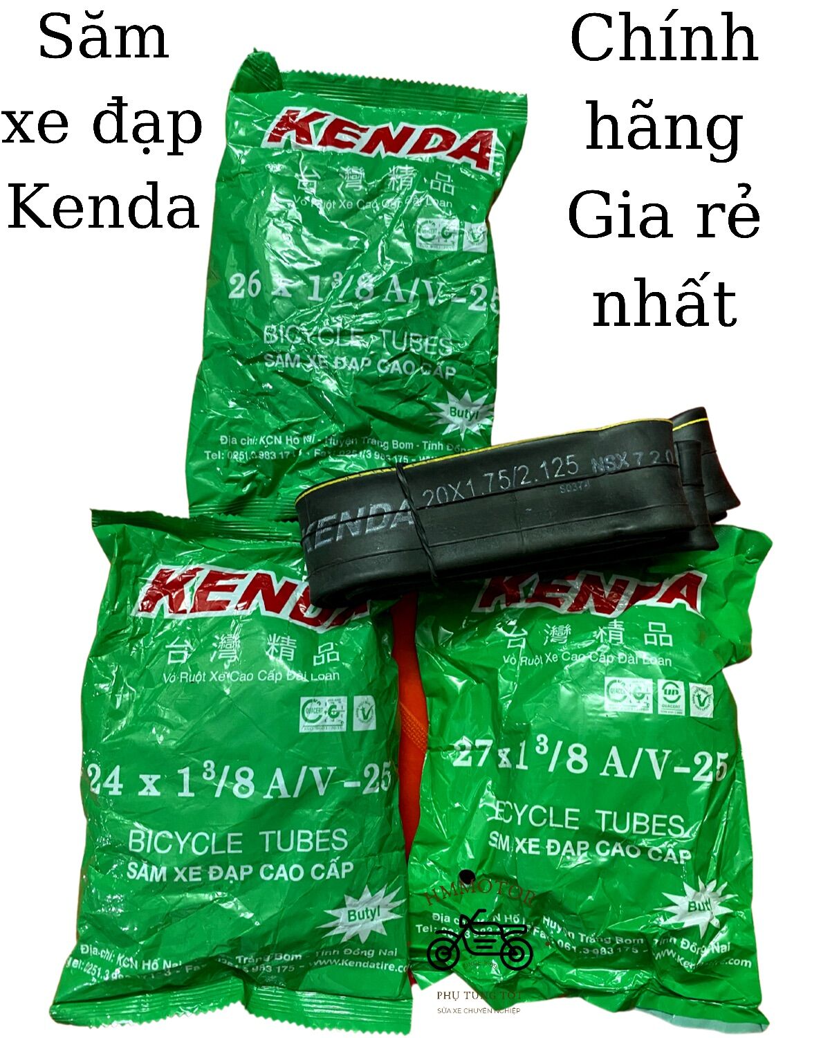 Săm Xe Đạp Kenda đủ kích cỡ 20, 24, 26, 27