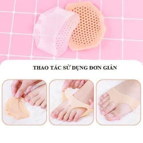 Lót bàn chân silicon thông hơi giúp êm chân khi đi giày