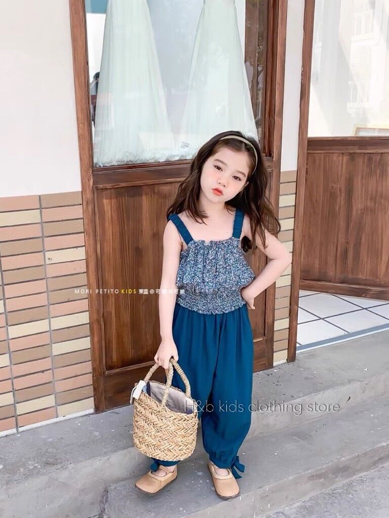 Set 2s quần đũi nơ cho bé gái