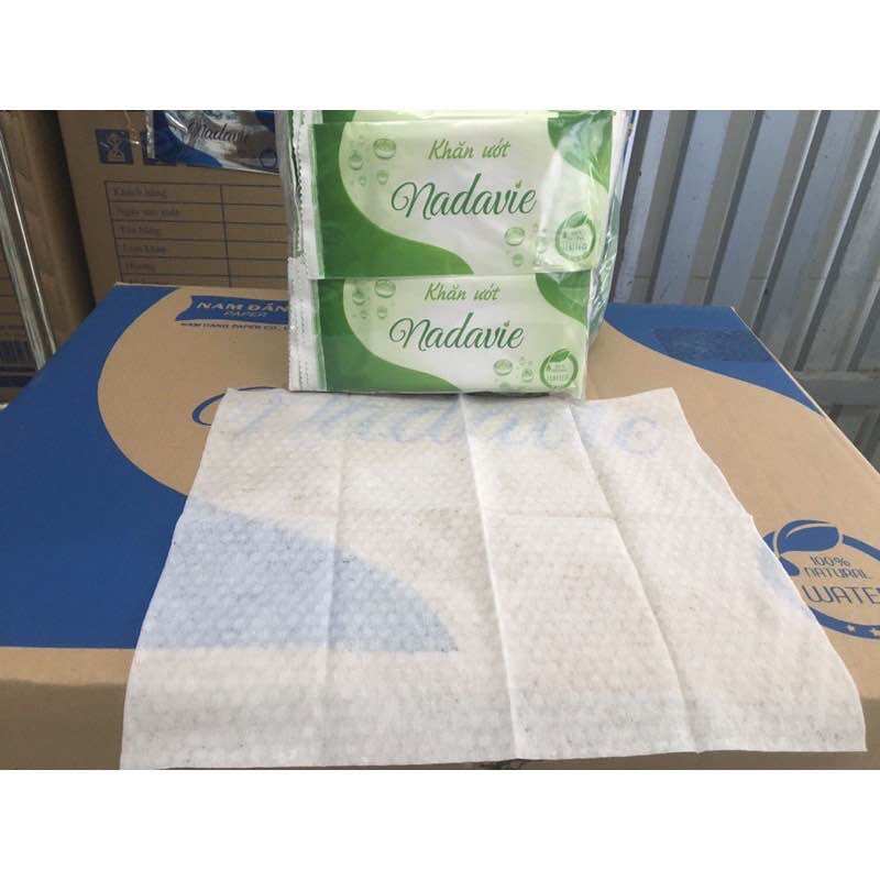 Bịch 20 cái khăn lạnh xanh lá dày nadavie- 100% nguyên liệu nhập khẩu