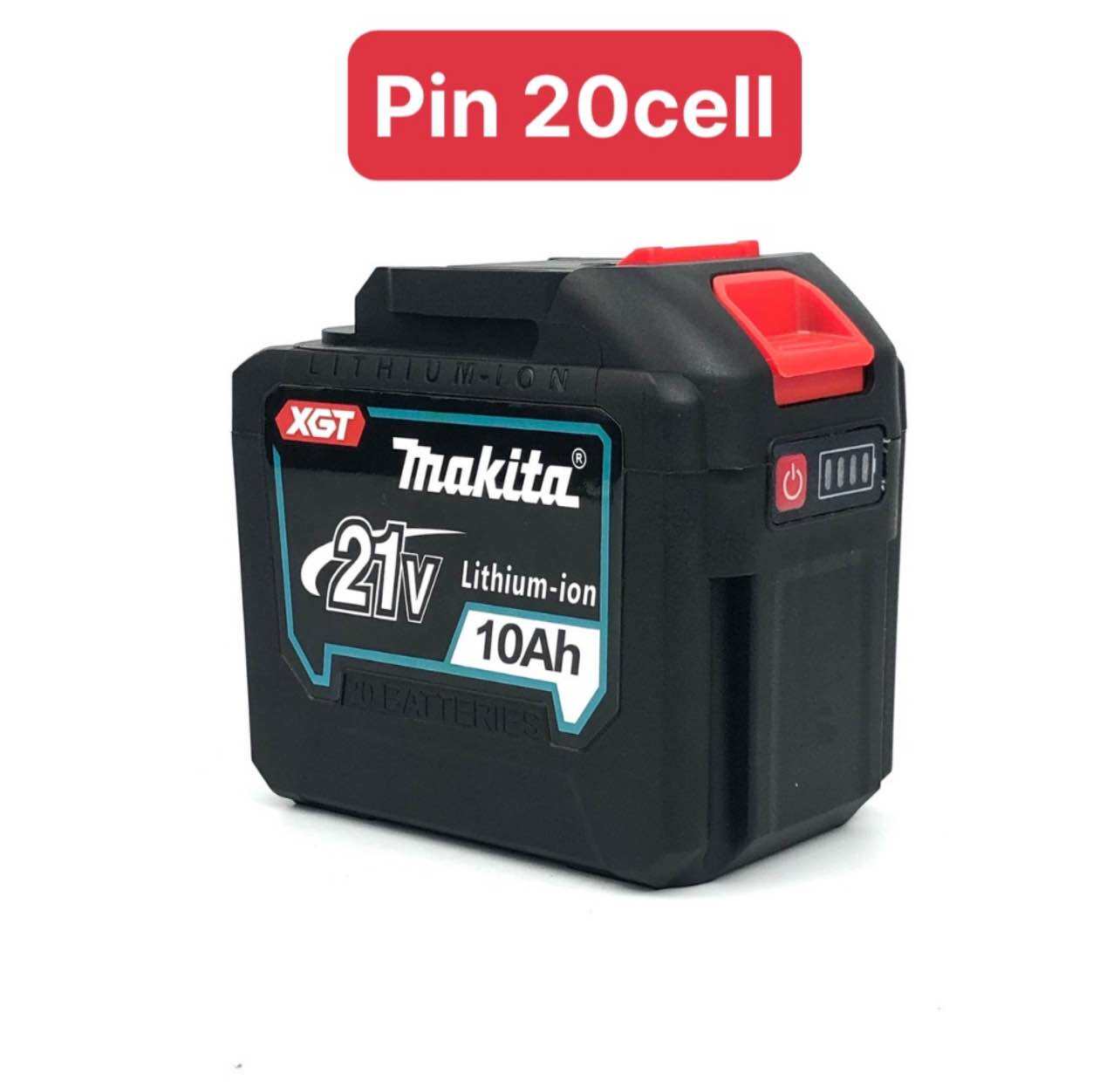 Pin đóng makita 20 cell 5s4p 18v - 21v dung lượng cao có đèn led báo pin.