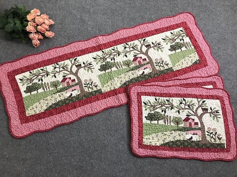 Thảm set 3 cái - cây xanh