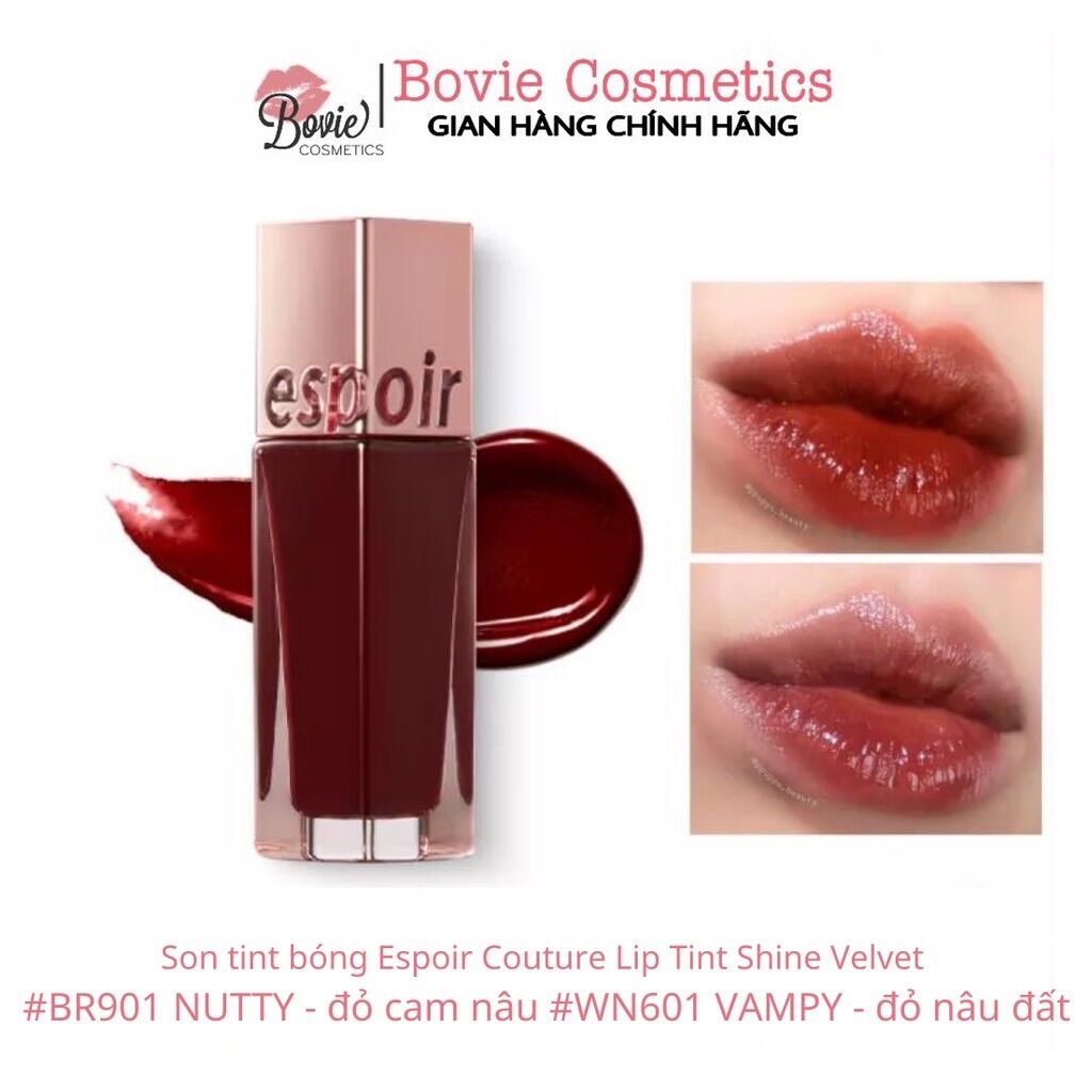 Son tint bóng ESPOIR Espoir Couture Lip Tint Shine Velvet #Nutty #Vampy
