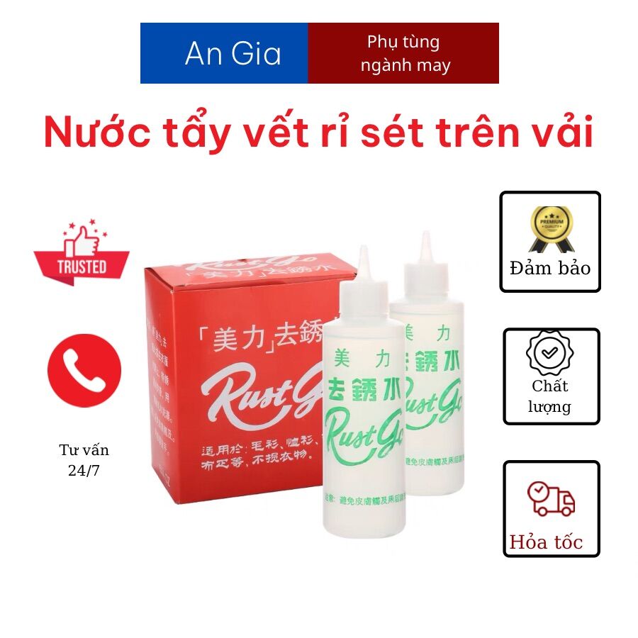 Tẩy rỉ sét vết ố quần áo Rust Go