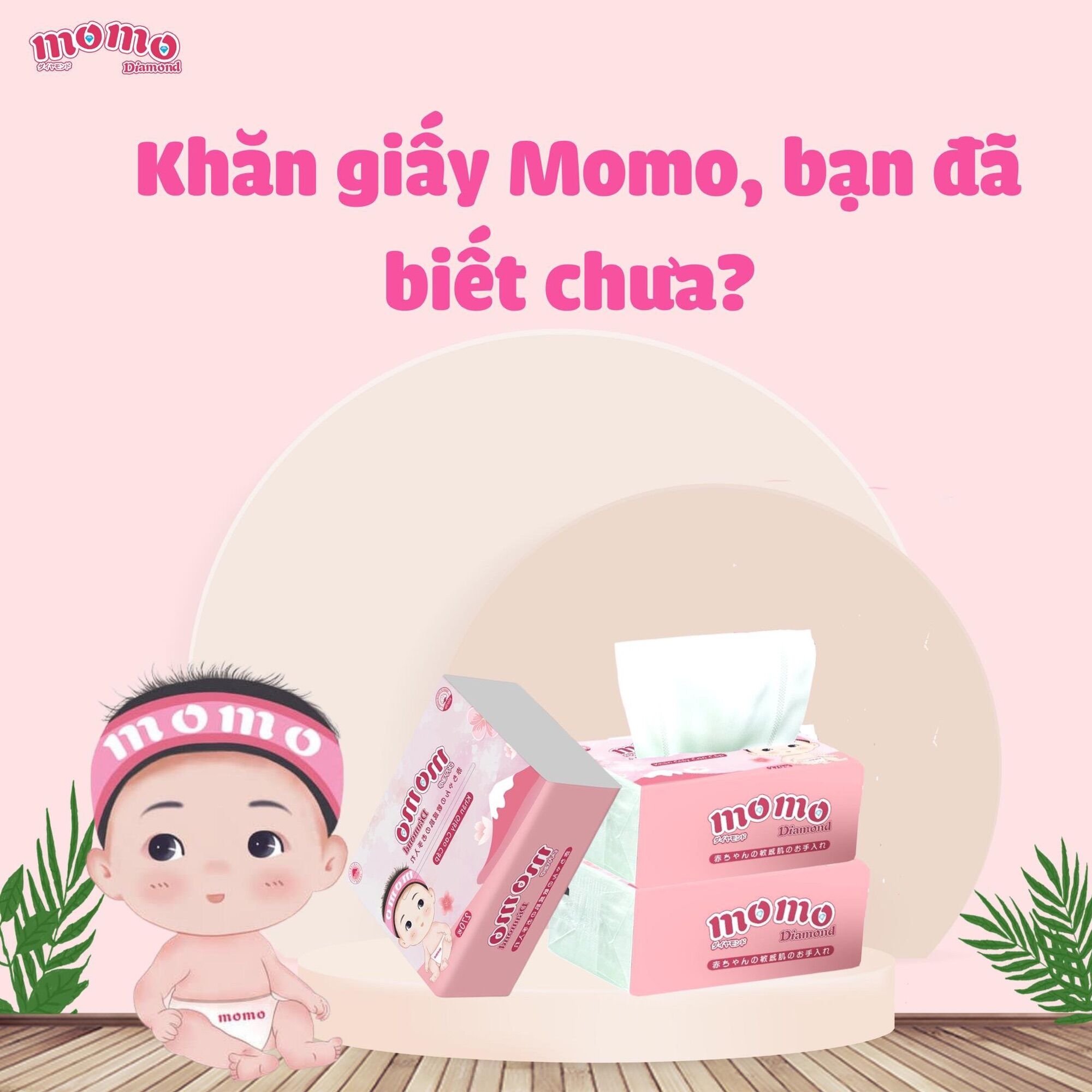 Khăn giấy ăn Momo 4 lớp siêu xịn, mịn