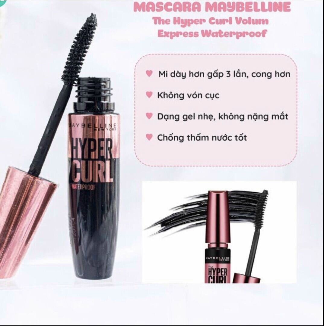 Mascara Làm Cong Và Dày Mi May-be-line Volum' Express Hyper Curl