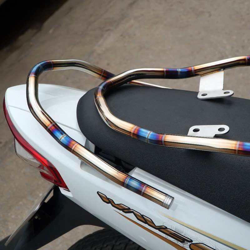 Tay xách cảng sau inox 304 titan dành cho xe máy wave alpha 100cc-110cc-50cc-wave S 110 mới-wave rsx