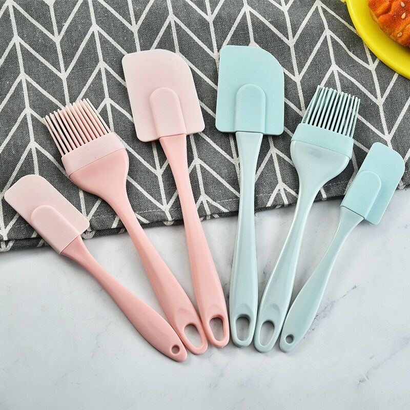Bộ phới bột và chổi quét dầu silicon chịu nhiệt 3 chi tiết