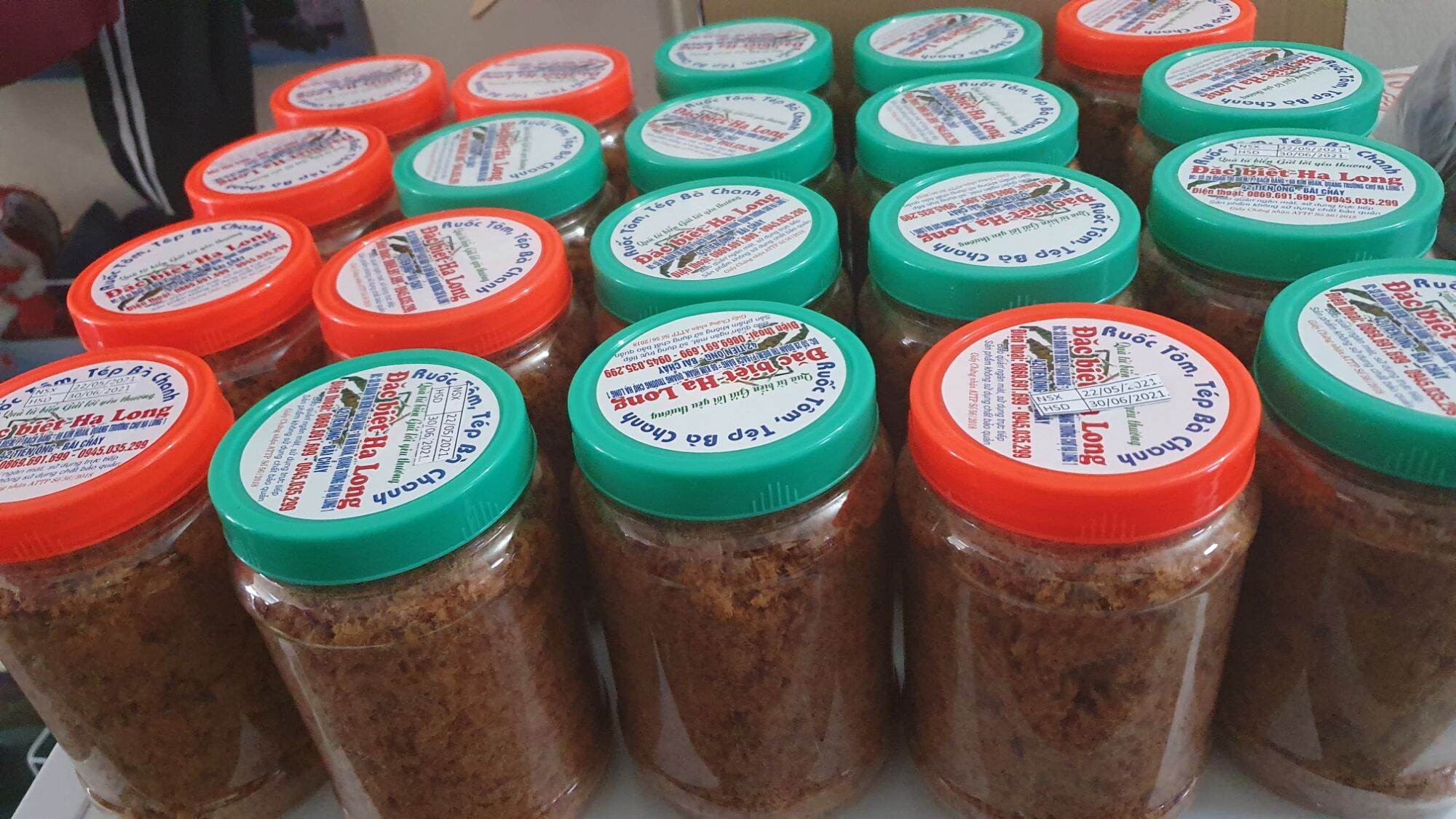 Ruốc tôm tép bà chanh hộp 500g