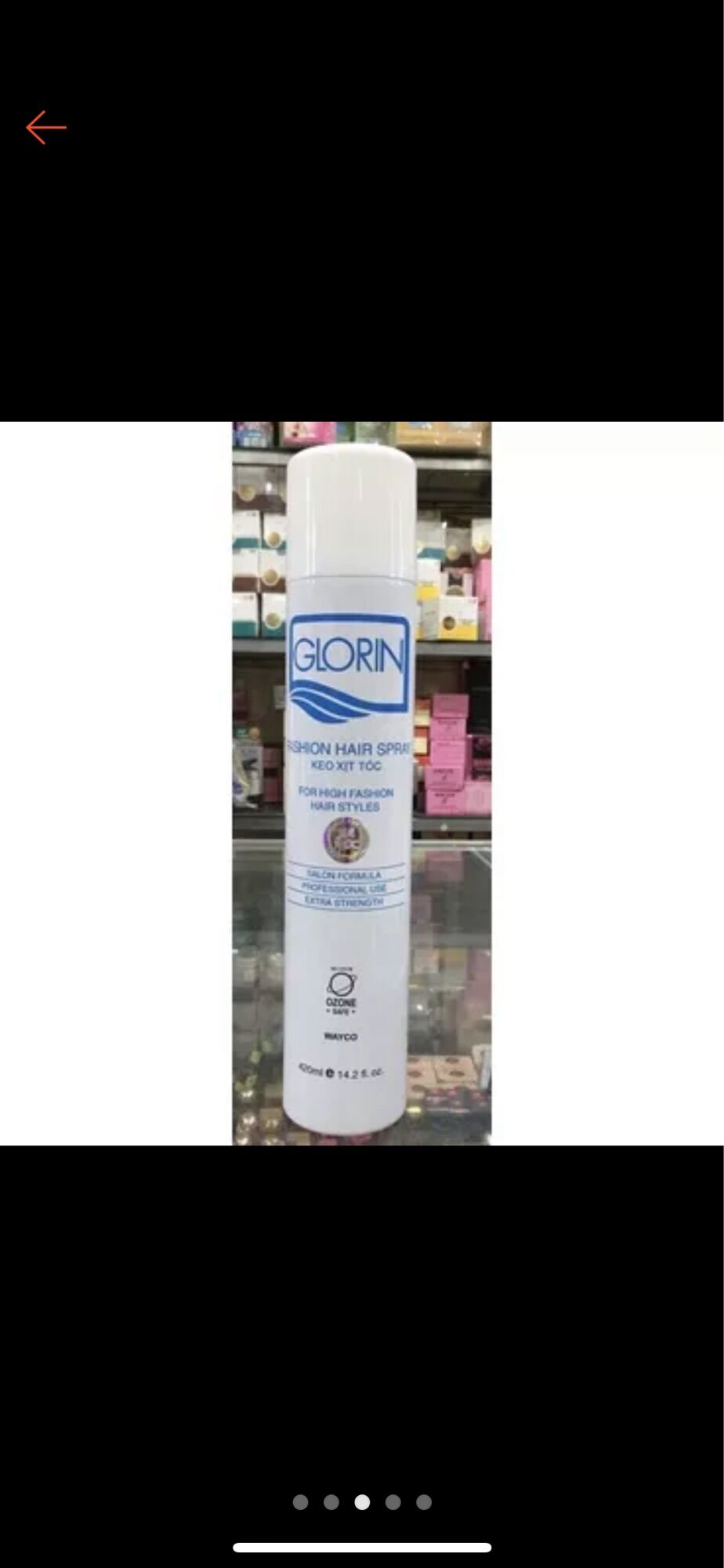 keo xịt tóc Glorin 420ml