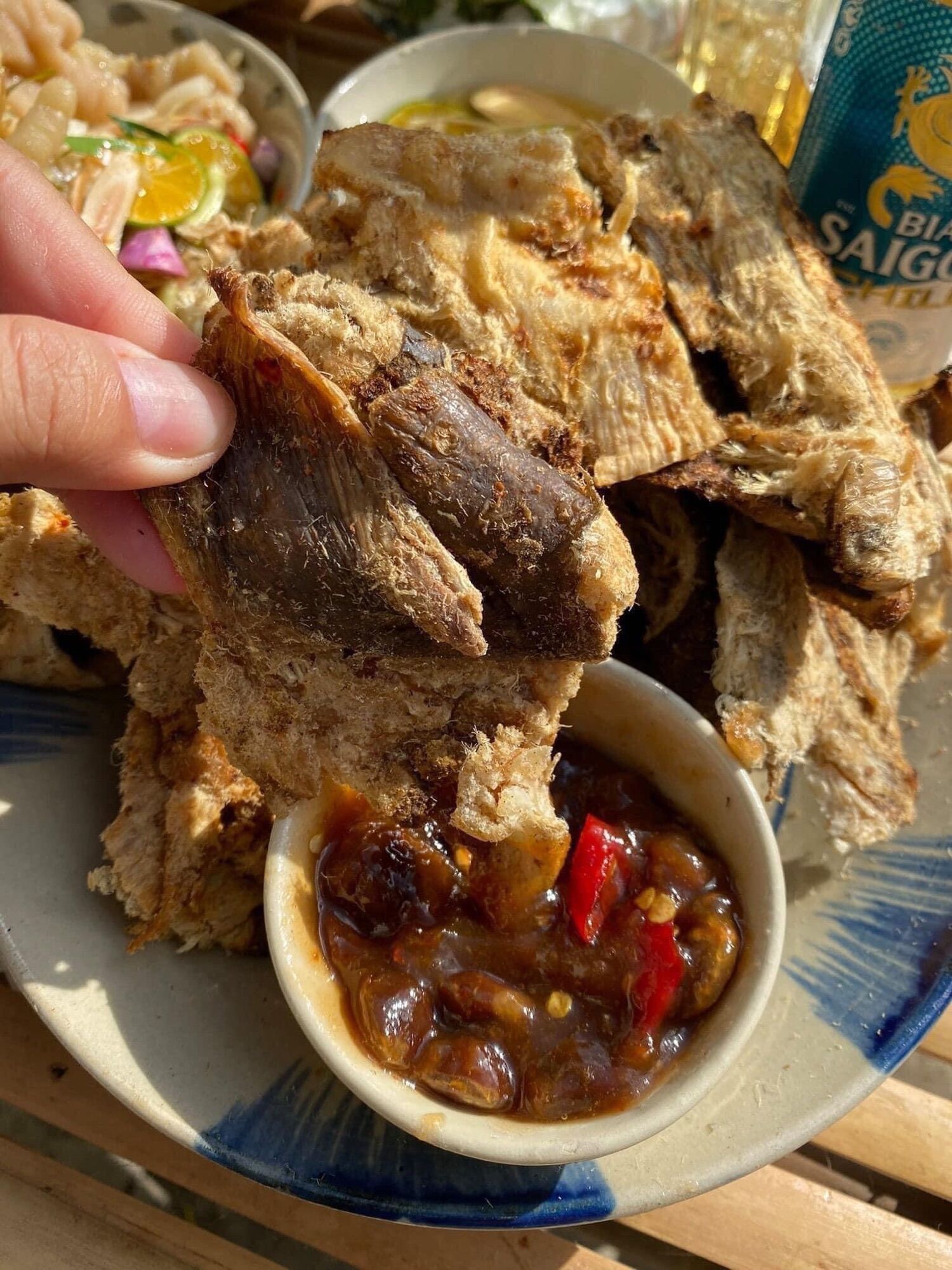 350gr Khô Cá Đuối Mắm Me ( luôn nước chấm)