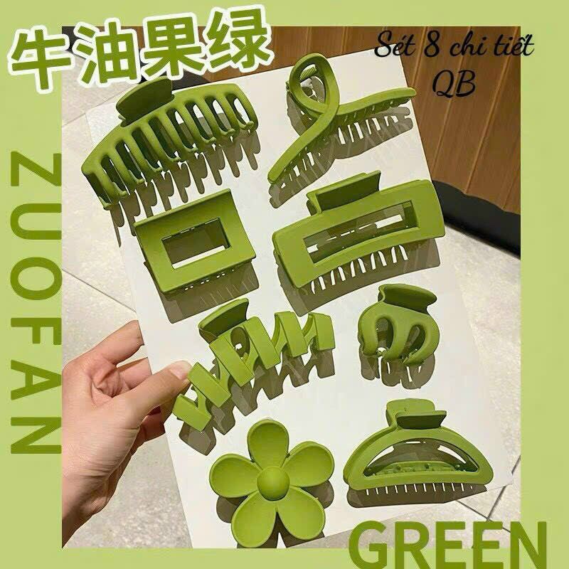 Set 8 kẹp càng cua Hàn Quốc nhiều mẫu, nhiều màu sắc hottrend