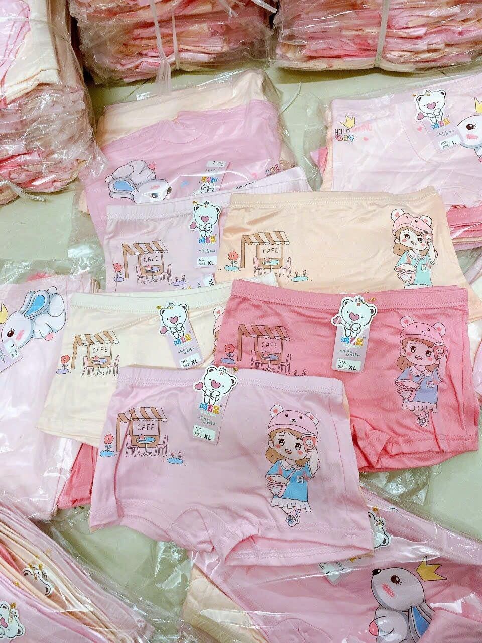 Quần chip đùi bé gái hình dễ thương [10-30kg] (inbox để chọn mẫu) (HK012)