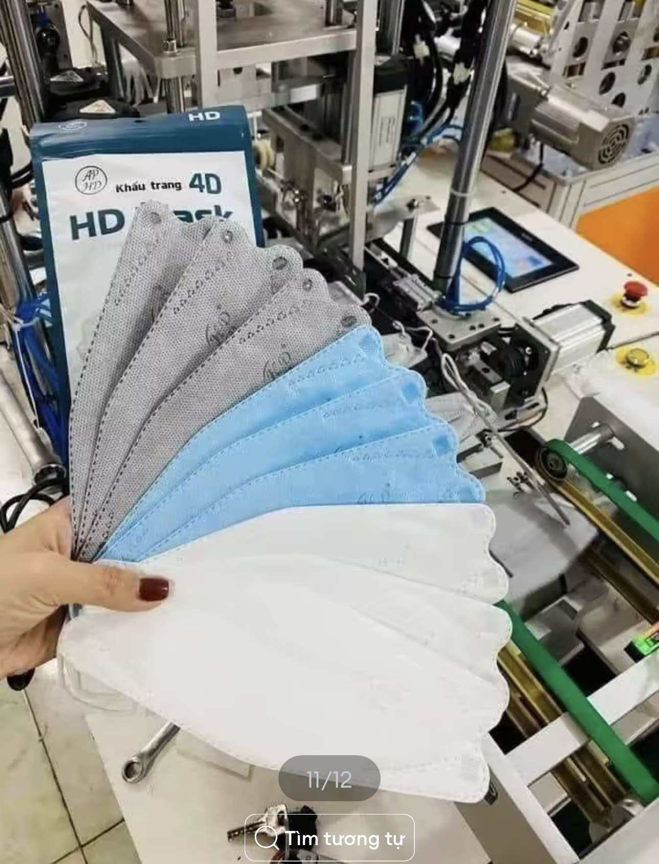 HOÀN TIỀN 15% - THÙNG 300 CÁI KHẨU TRANG KF94 4D- HOÀNG DŨNG - UNIMASK - AN TÂM- ANPHONG TUỲ MÀU