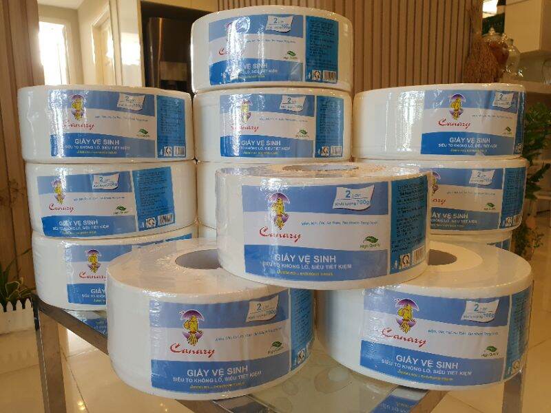 Giấy  vệ  sinh cuộn  lớn  700 gram