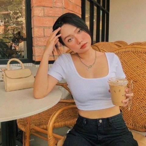 Áo Croptop phối nơ lưng nữ