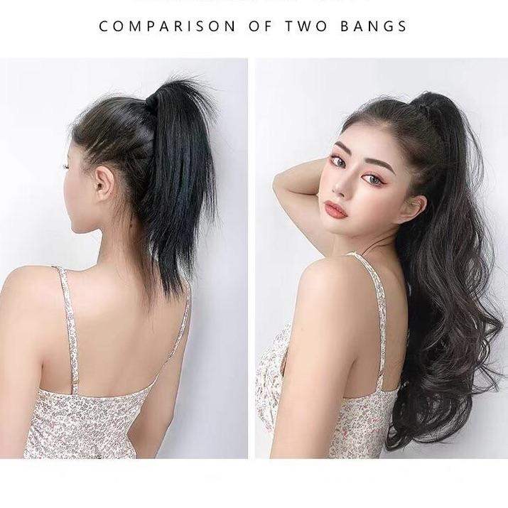 Tóc Giả Ngoạm Xoăn Dài, Đuôi Tóc Giả Cao Cấp Phong Cách Tiểu Thư Cho Nữ