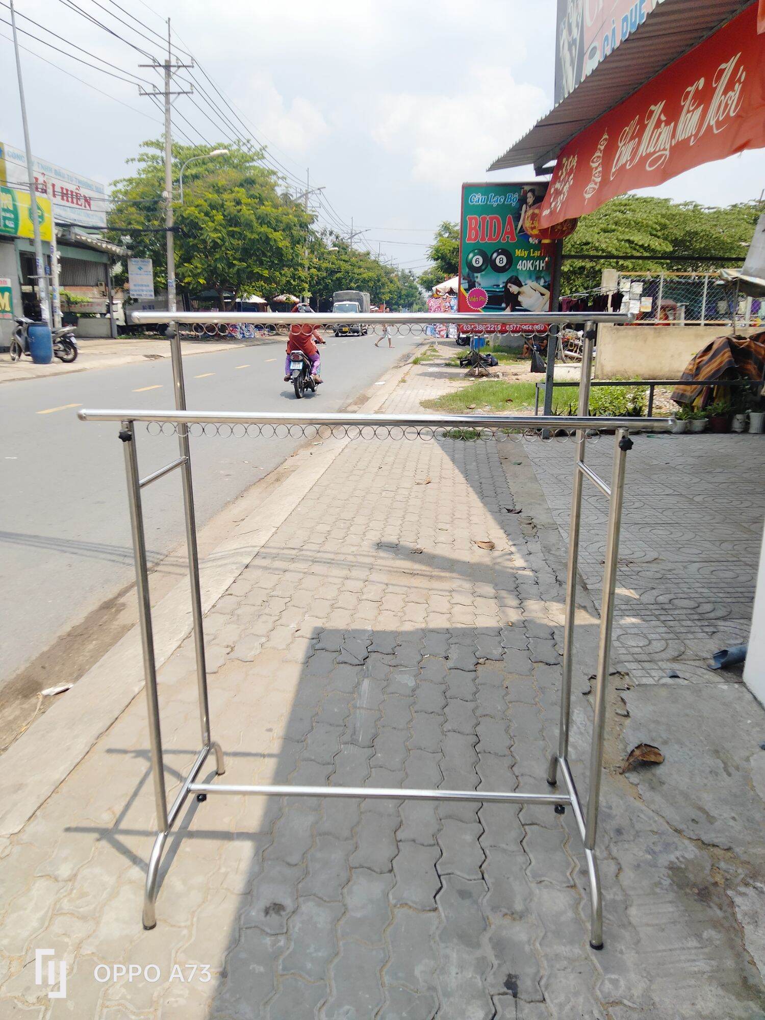 [HCM]Sào Phơi đôi chân cong inox