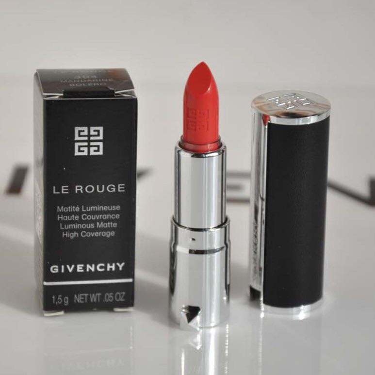 Son Givenchy màu 333 đỏ thuần chuẩn authentic bản mini 1,5gr fullbox