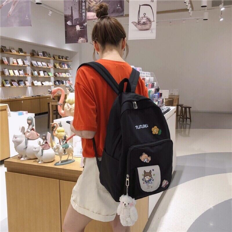 (tặng sticker) Balo thời trang đi học KeKeMi chống nước
