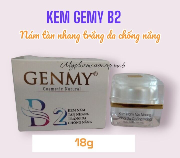 kem genmy white  b2 nám tàn nhang trắng da 25g