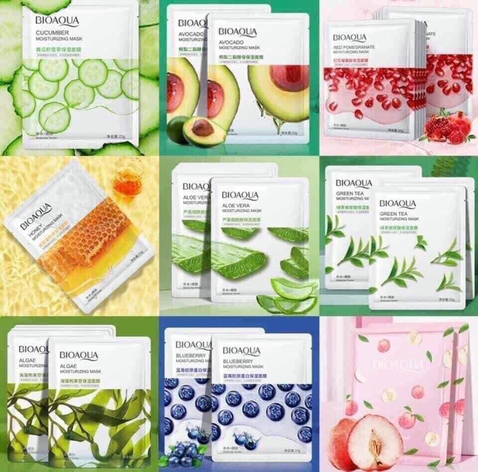 Combo 4 mặt nạ trái cây bioaqua