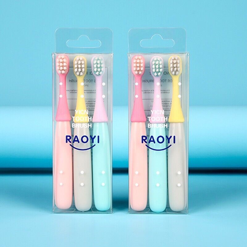 Combo bàn chải đánh răng cho bé set 3 chiêc. Bàn chải siêu mềm siêu tiện dụng.