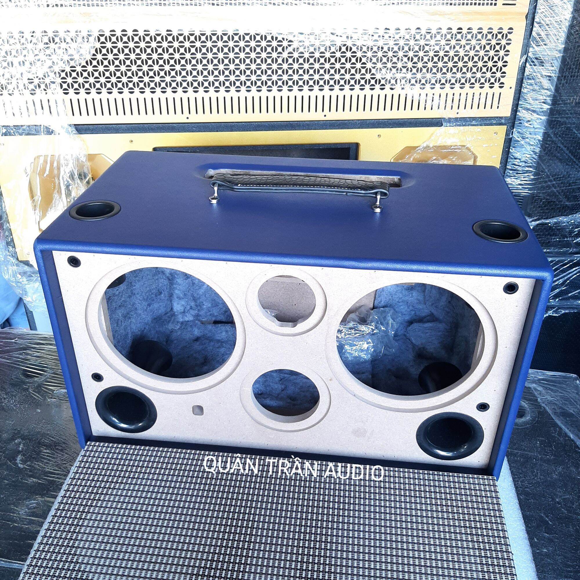 Vỏ Thùng Loa Kéo Bass 16 Đôi_Bọc Da