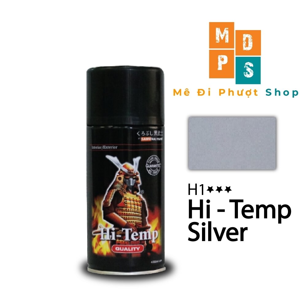 _ h1 _ chai sơn sịt chịu nhiệt màu bạc _ sơn sịt samurai chính hãng _ h1