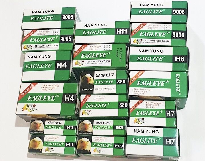 Bóng đèn ô tô, bóng đèn pha đèn gầm ô tô 12v h1 h3 h4 h7 h8 h11 880 con cú eagleye