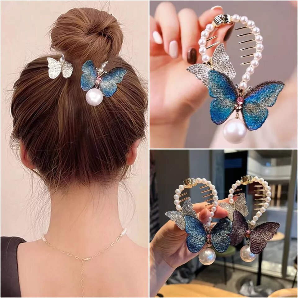 Kẹp tóc hồ điệp phong cách Nhật Bản