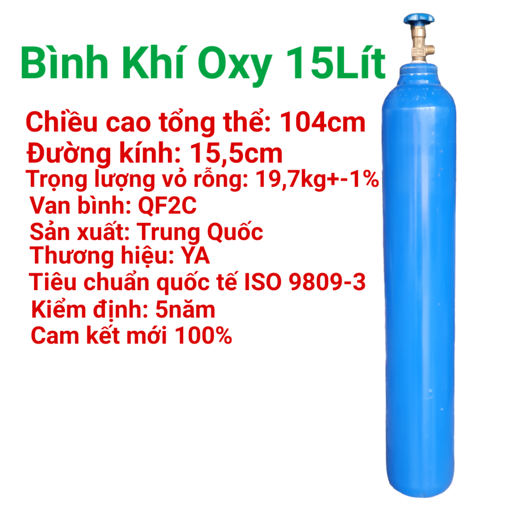 Bình khí oxy_bình gió 15lít