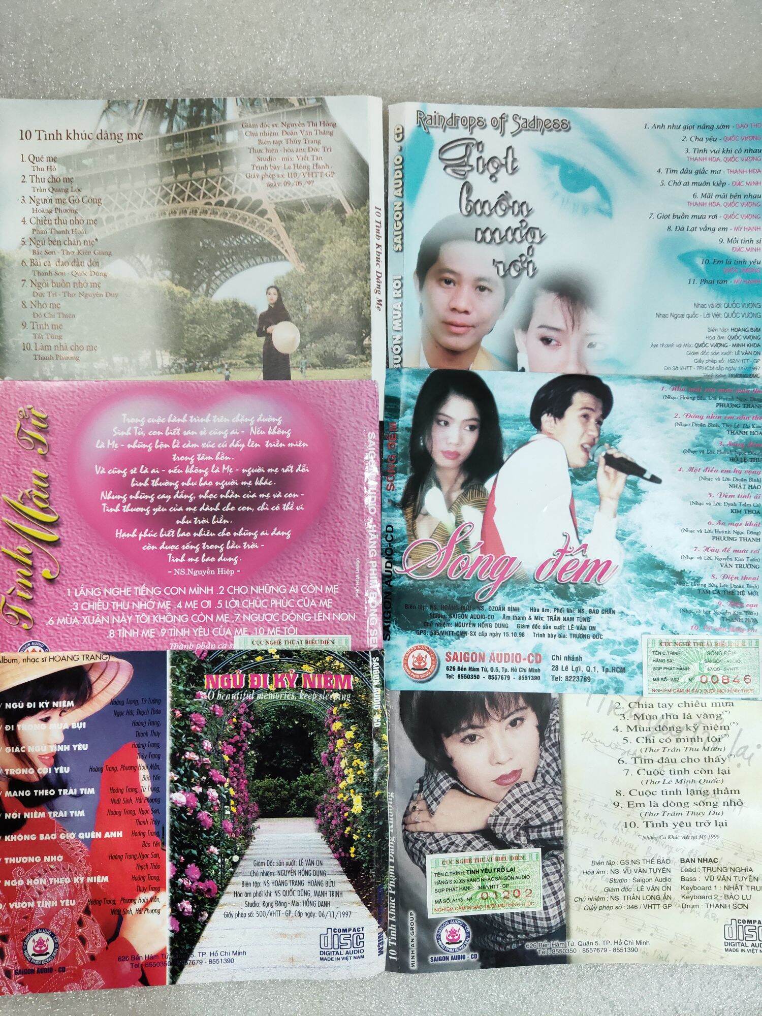 COMBO 6CD CHÍNH HÃNG ( Hàng mới không vỏ hộp )
